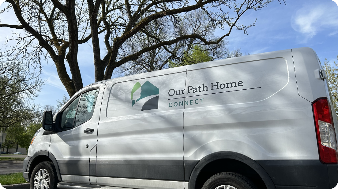 http://A%20white%20panel%20van%20with%20the%20Our%20Path%20Home%20Connect%20Logo%20on%20its%20side